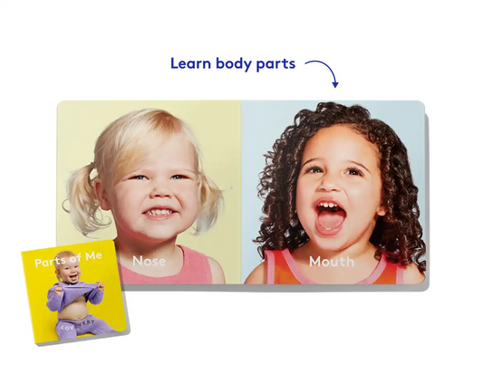 Practice body parts, see a bath routine, and say hello